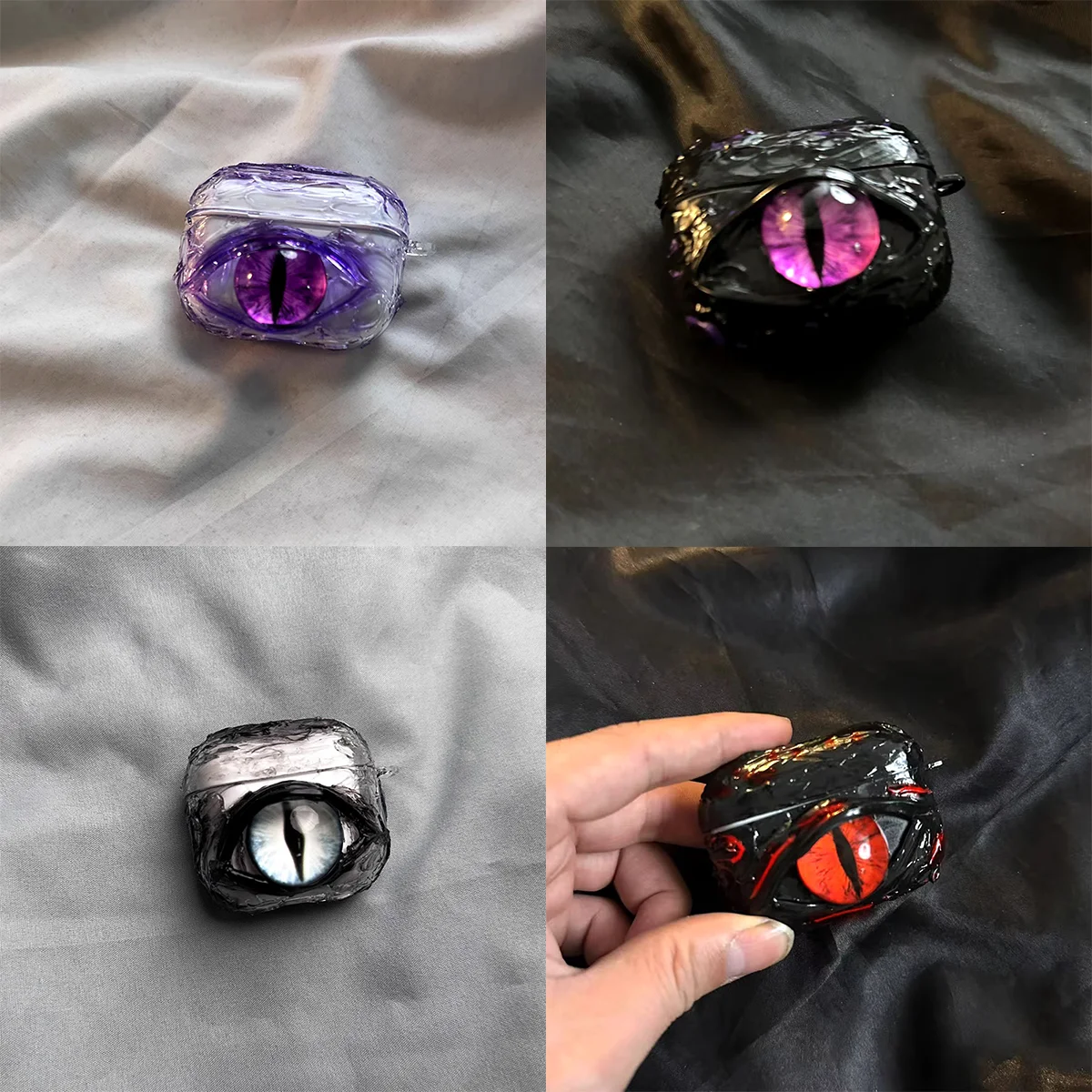 

Devil's Eye Headphone Case for Airpods Bluetooth Headphone Cover Drop-proof Acrylic
