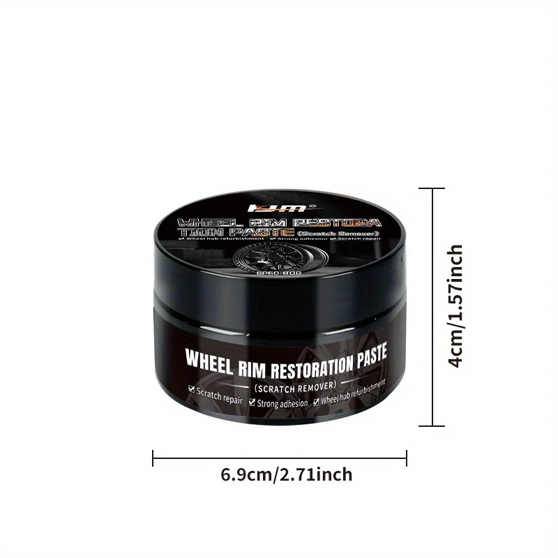 80g Wheel Hub Repair Kit - Detail Restorer & Polishing Paste for Car Tire Care, No-Residue Dent Removal Wax image 2