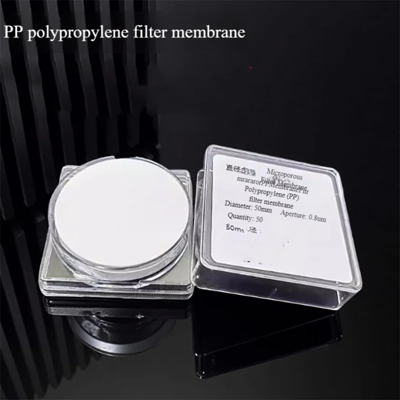 

PP polypropylene microporous filter membrane suction filtration membrane acid and alkali resistant organic 50mm100mm*0.22 0.45um