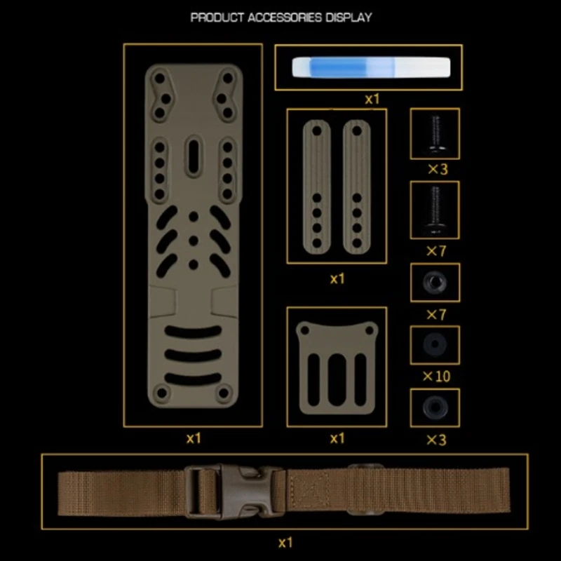 Adaptador de funda pistola modular 2.0 con placa expansión QLS19/22