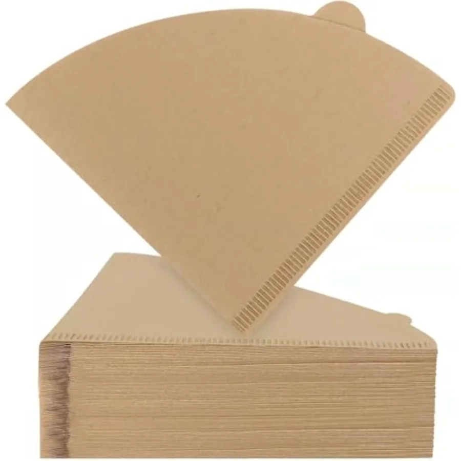 

V Shape Coffee Filter paper Brown Color 100pcs- Natural Paper Filters 2-4 Cup, Compatible with Pour Over and Drip Coffee Maker