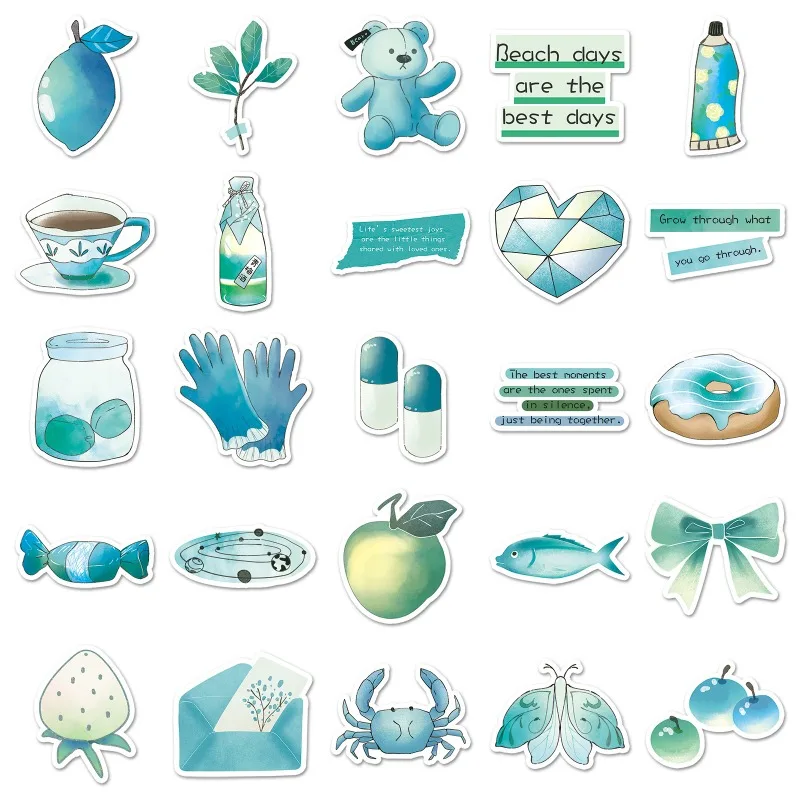 Autocollants décoratifs Graffiti créatifs personnalisés dessinés à la main, 100 pièces