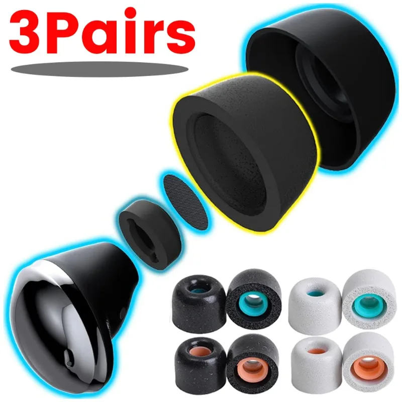 For Sony WF-1000XM4 WF-1000XM3 Memory Foam Ear Tips Universal Silicone Earbud Tips Ear Plugs Pads Cap Replacement Eartip Cases