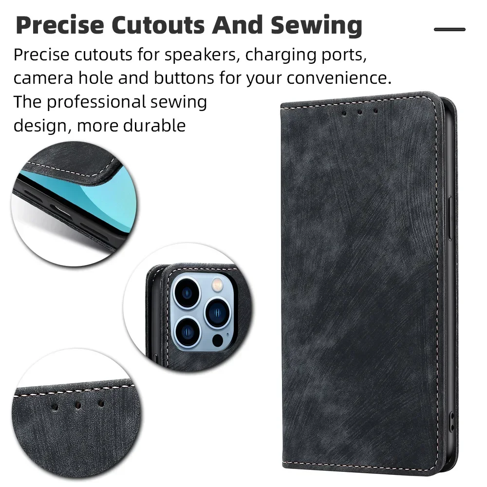 Business Phone Case For Huawei Honor 7 7A 7C 5.7“ 7X 8C 8 10 20 50 Pro Flip Cover Honor 9 Lite V10 V20 Leather Soft Case