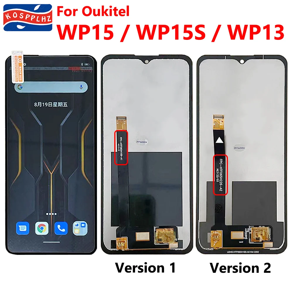 100% Tested Well For OUKITEL WP15 LCD Display Touch Screen Replacement For Oukitel WP 15 WP15S WP13 LCD Screen