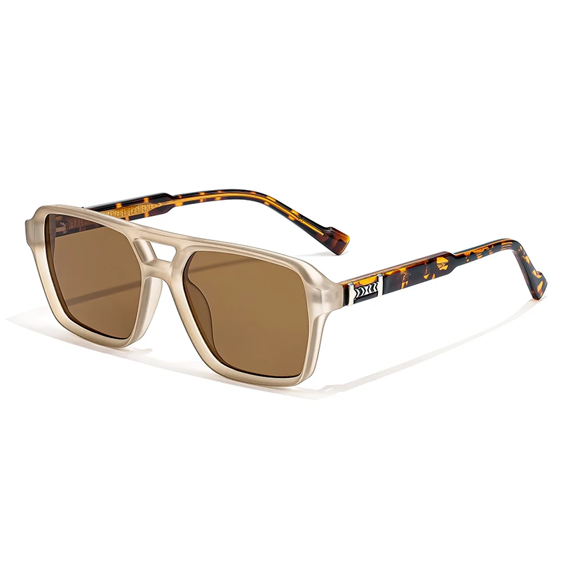 HBK Double Beam DesignBrille Big Square CP+PCFrame Style Vintage RetroDecoration Brillen für Geschenke Foto RequisitenBrille – Detail 16