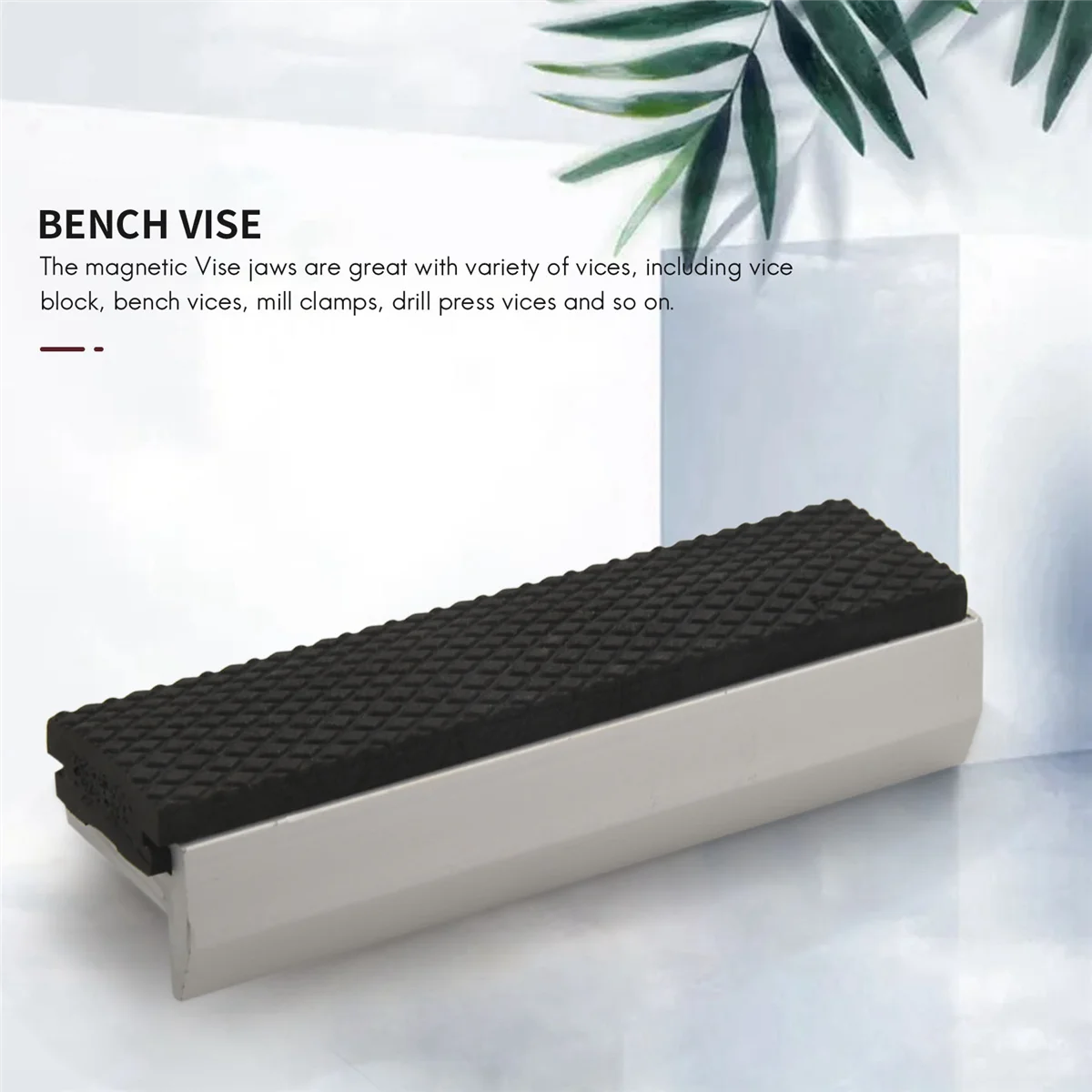 أغطية وسادات فكي ملزمة عالمية ناعمة مقاس 4 بوصات، واقي متعدد الأغراض لأي نائب معدني، قطعتان، فضي #3