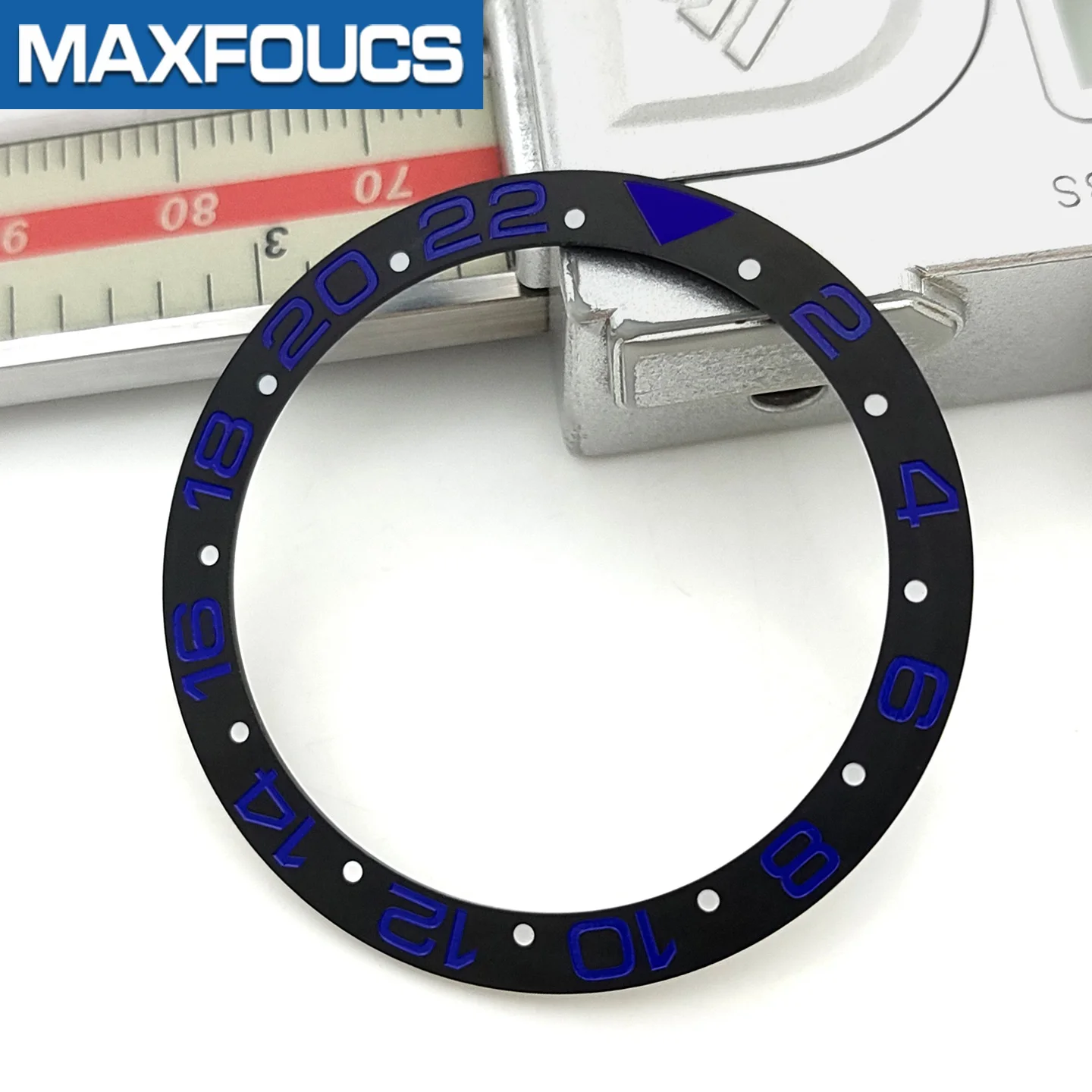 Schräge Keramik-Lünetteneinlage 38x30,6mm MOD SKX007 SKX Divers Passend für 31,5x30,5mm Kristall SUB GMT Taucheruhr-Zubehör Ersatz – Detail 10