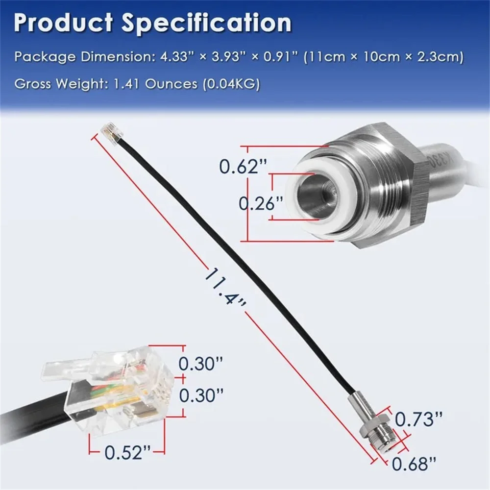 ANX-pulverizador sin aire 243222, transductor de presión, Compatible con pulverizadores de pintura Graco 190ES 695 795 1095 1595 3400 3900 5900 7900