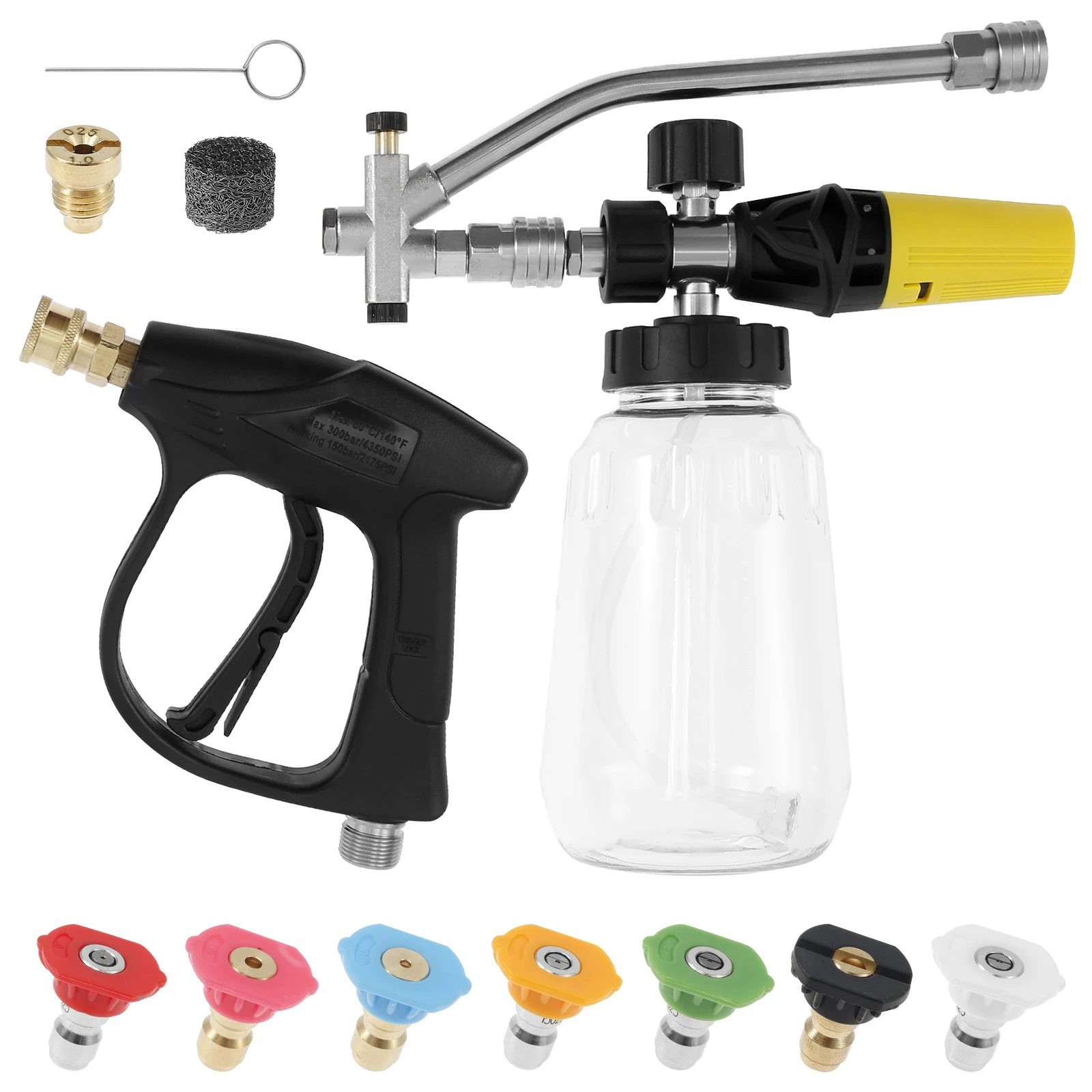 

Car Wash Foam Sprayer Professional Pressure Cleaning Tool Foam Blaster Universal Quick Connect Car Wash Foam Tool Cleaning Boats