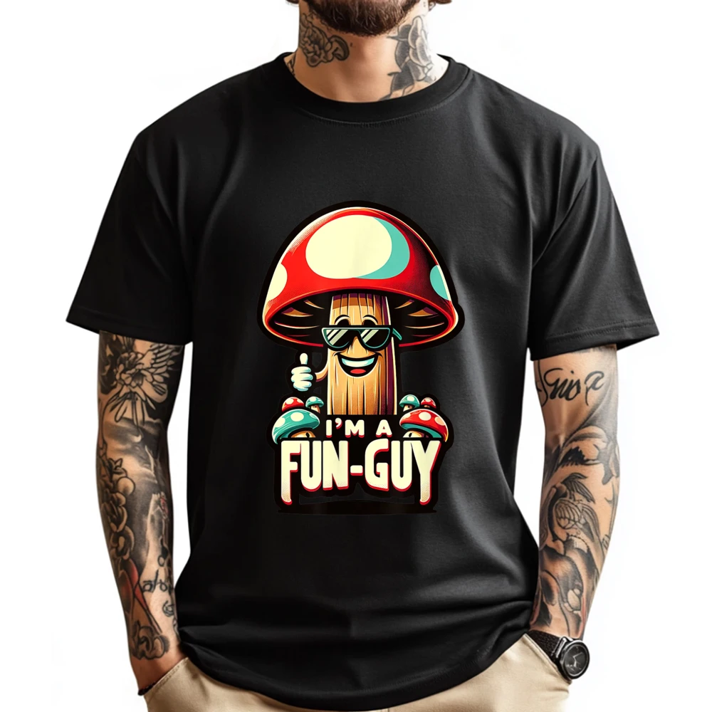 

Im a FUNGUY Amusing Mushroom Enthusiasts Funny Pun Big And Tall T Shirts Oversized T Shirt Happy New Years