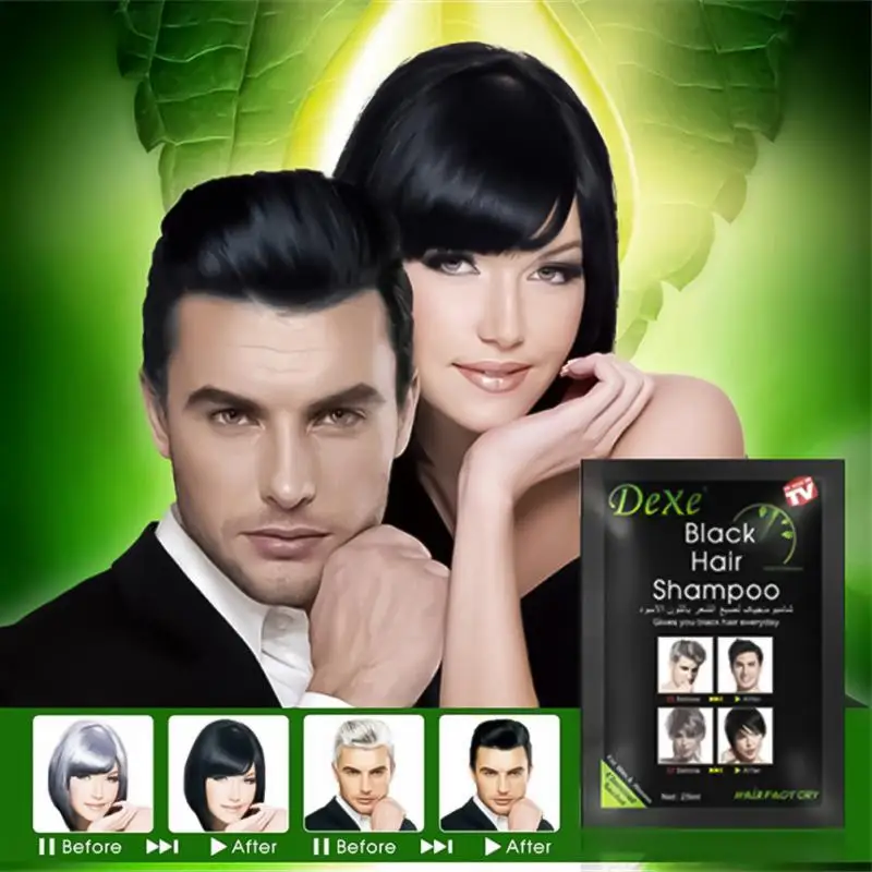 

Sevich 1PC Instant Black Hair Shampoo Make Grey and White Hair Darkening Shinny in 5 Minutes Make Up Hair Color Shampoo