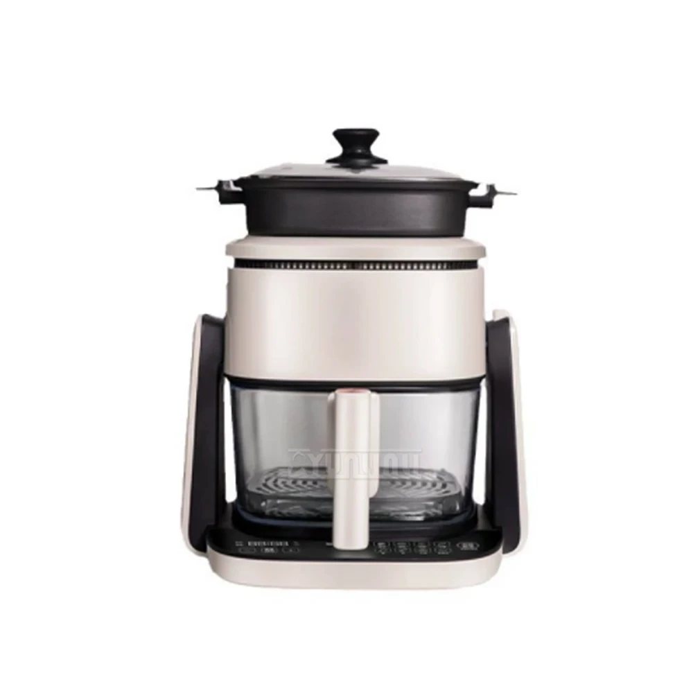 مقلاة عميقة متعددة الوظائف للخبز والطباخ المغلي الذكي مقلاة هوائية بصرية كهربائية قابلة للطي ذات سعة كبيرة للأجهزة المنزلية