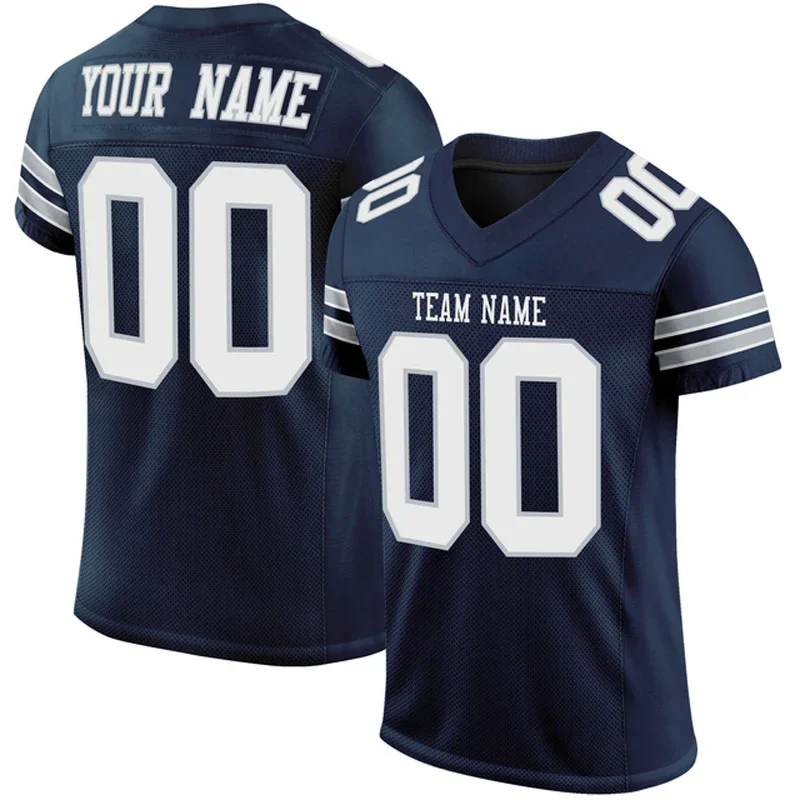 

Dark Customized Football Jersey for Men Personlized Football Short Sleeves Athletic Tee Shirts Unisex Top