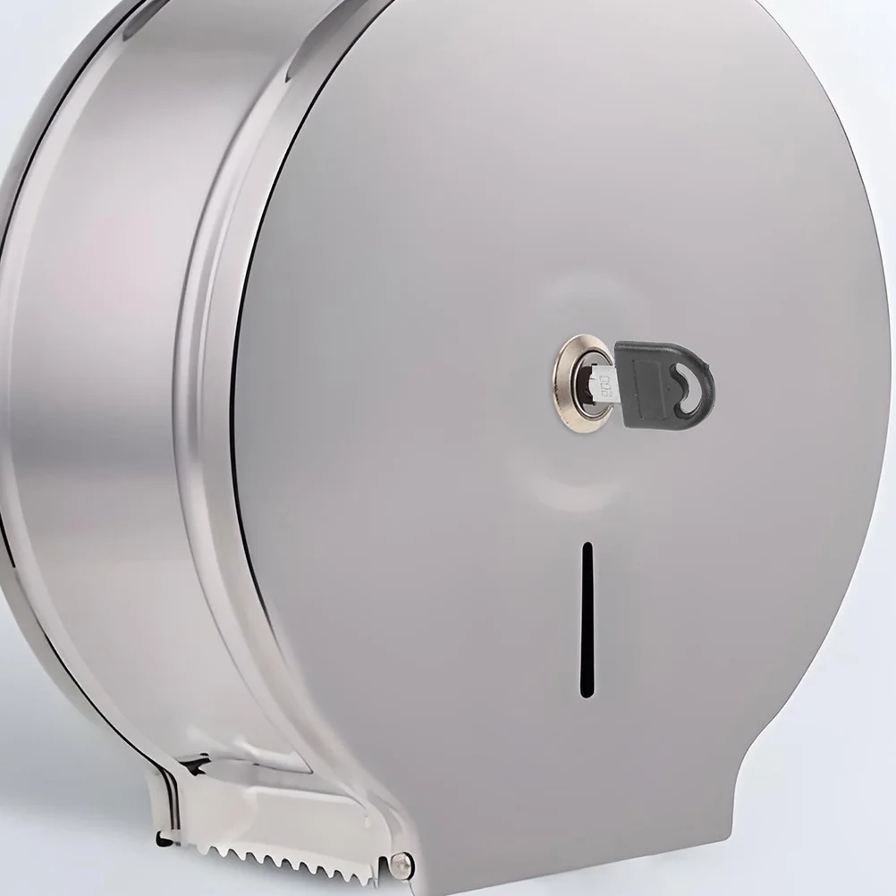

2Pcs Paper Towel Dispenser Keys Durable Stainless Steel Large Roll Paper Holder Universal Soap Tissue Dispenser Replacement Key