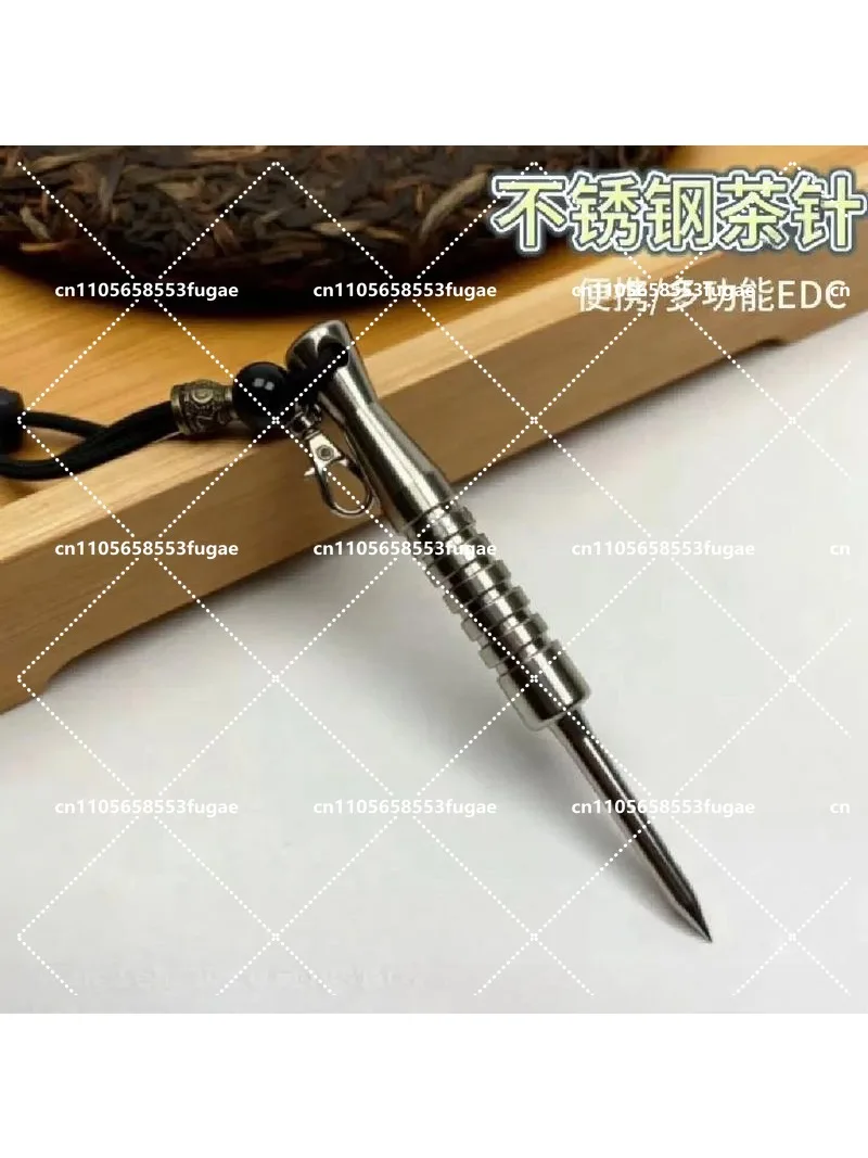 Stainless Steel Tea Pick -  Hidden Storage Tool with Machining | Tea Cone & Tactical Accessory