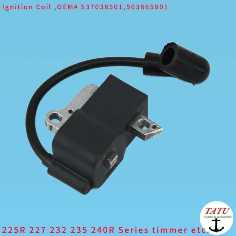 235R IGNITION COIL 537038501 503865801 FOR HUSQVARNA 225R 227R 232R 240R TRIMMER CUTTER MAGNETO STATOR IGNITER MODULE IGNITOR