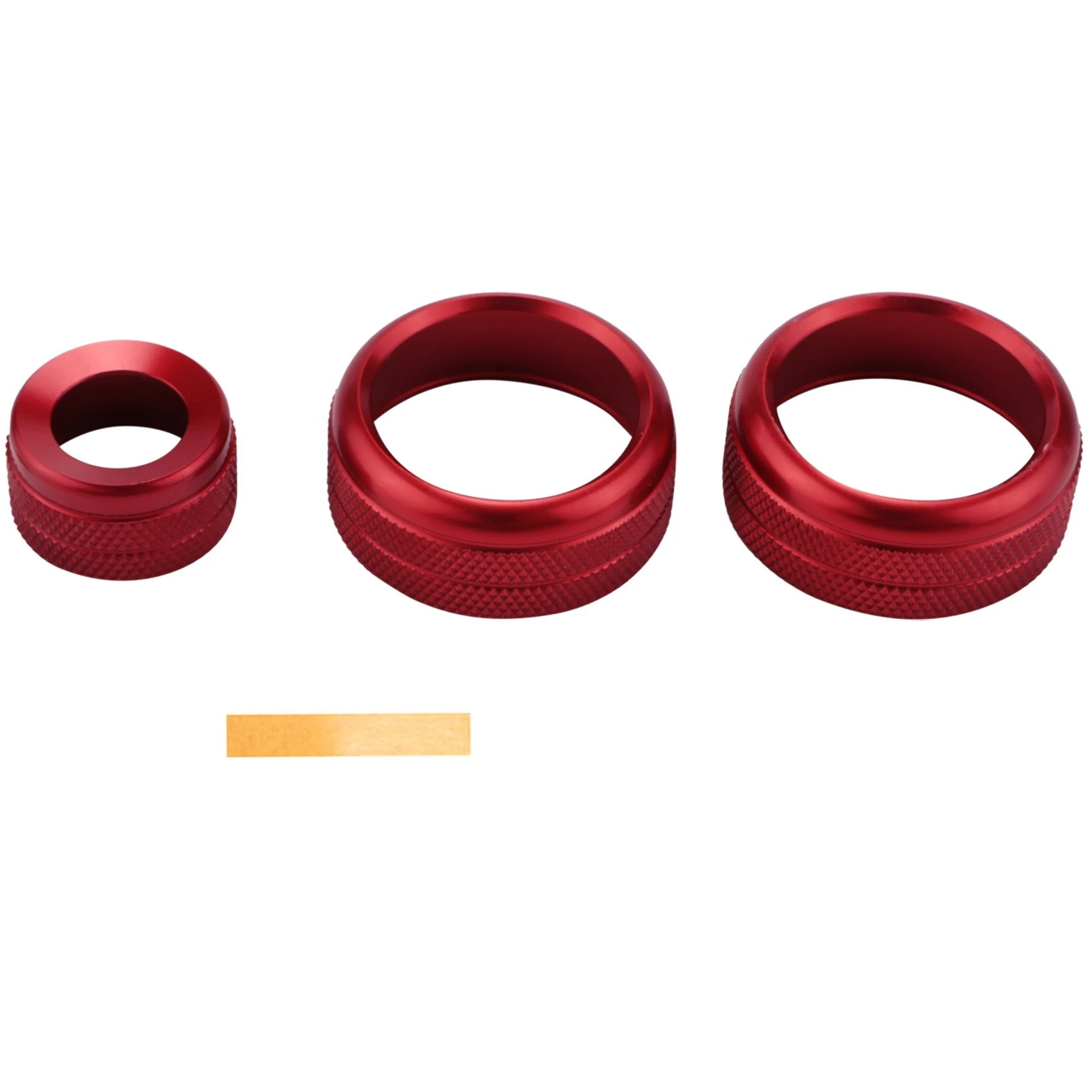 AC Climate Control and Radio Volume Knob Ring Covers for 1 2 3 3GT 4 Series (F20 F22 F30 F31 F32 F33 F80 F82 F87) 3Pcs Red