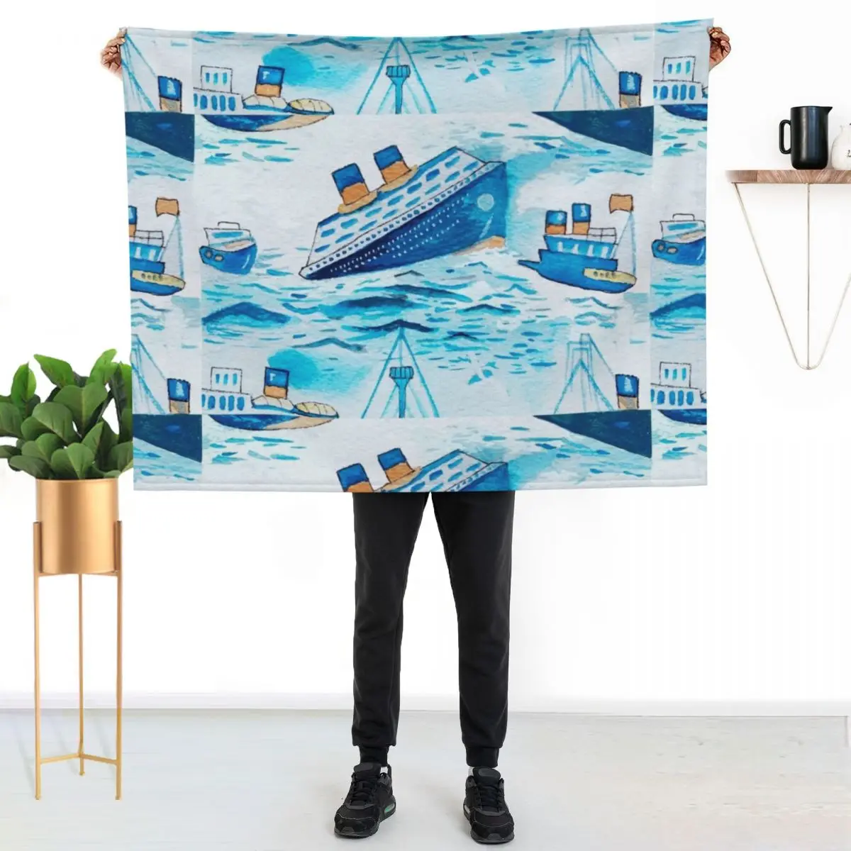 Ferry boats scrub cap Throw Blanket For Baby Bed decorative for babies Kid'S For Sofa Thin Blankets