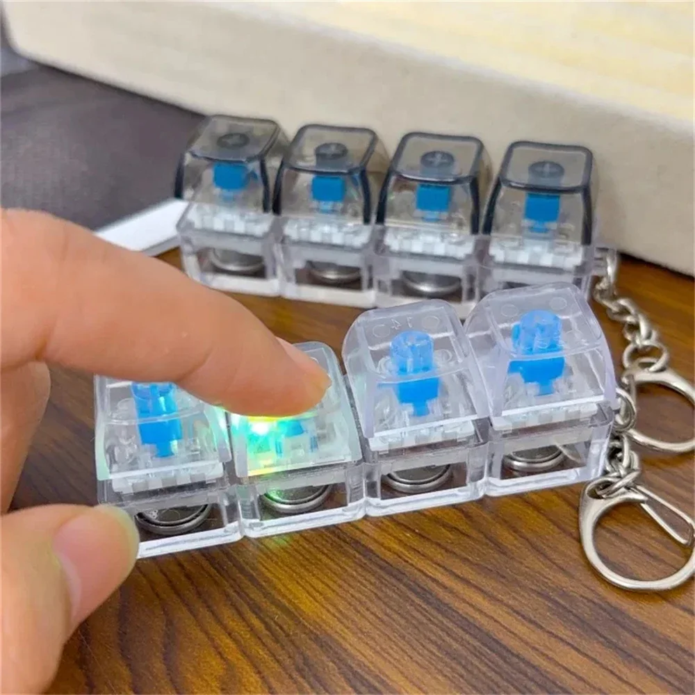 Led Keyboard Keycha…