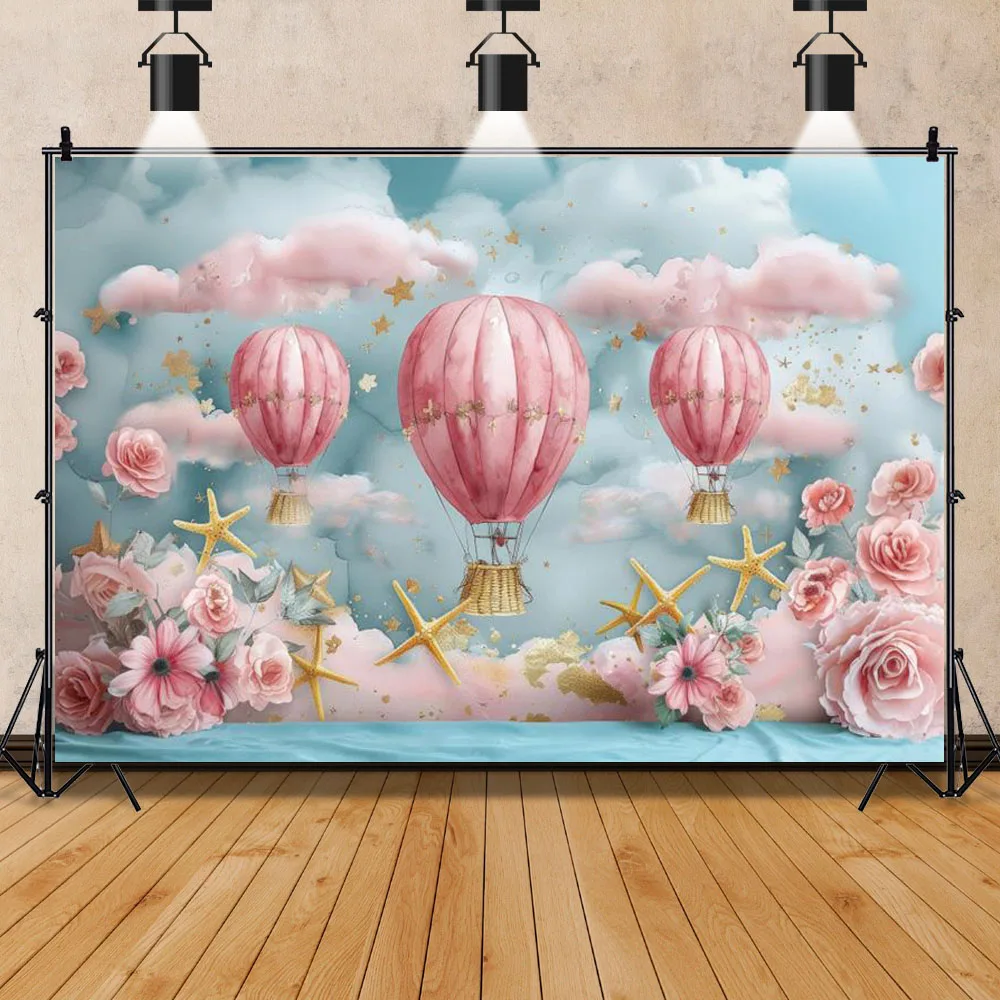 Einhorn Thema Fotografie Hintergrund Junge Mädchen alles Gute zum Geburtstag Party Dekor rosa Prinzessin Schloss Neugeborenen Baby Dusche Foto Hintergrund