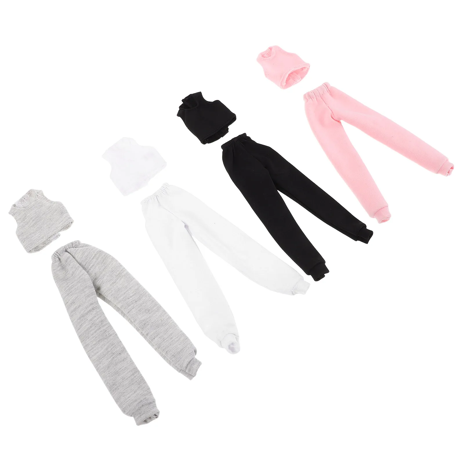 

4 Sets Clothes Tank Top Supplies Babydoll Dress Parts Vest Costume Pants Clothing