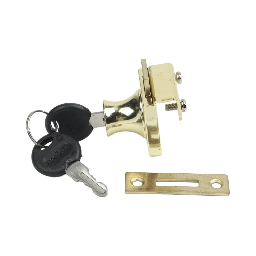 Elegant Door for Lock Display Case for Lock Elegant Gold Finish Long-lasting Use Quality Lock Mechanism Home Display For Display