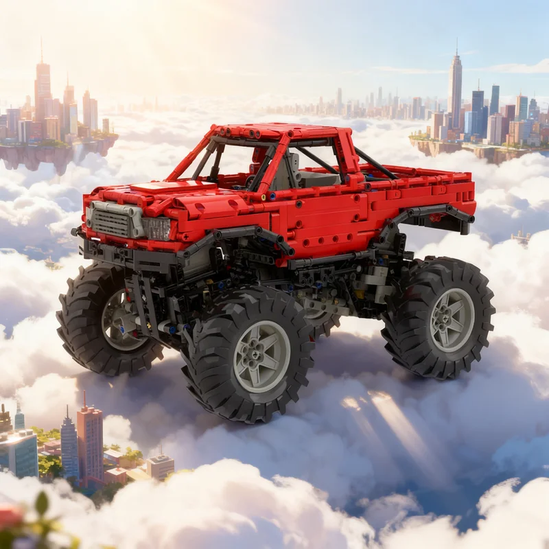 

1668pcs MOC Monster Truck With Automated Technical Model Building Blocks Architecture Toys Christmas Gifts Education Kids Idea