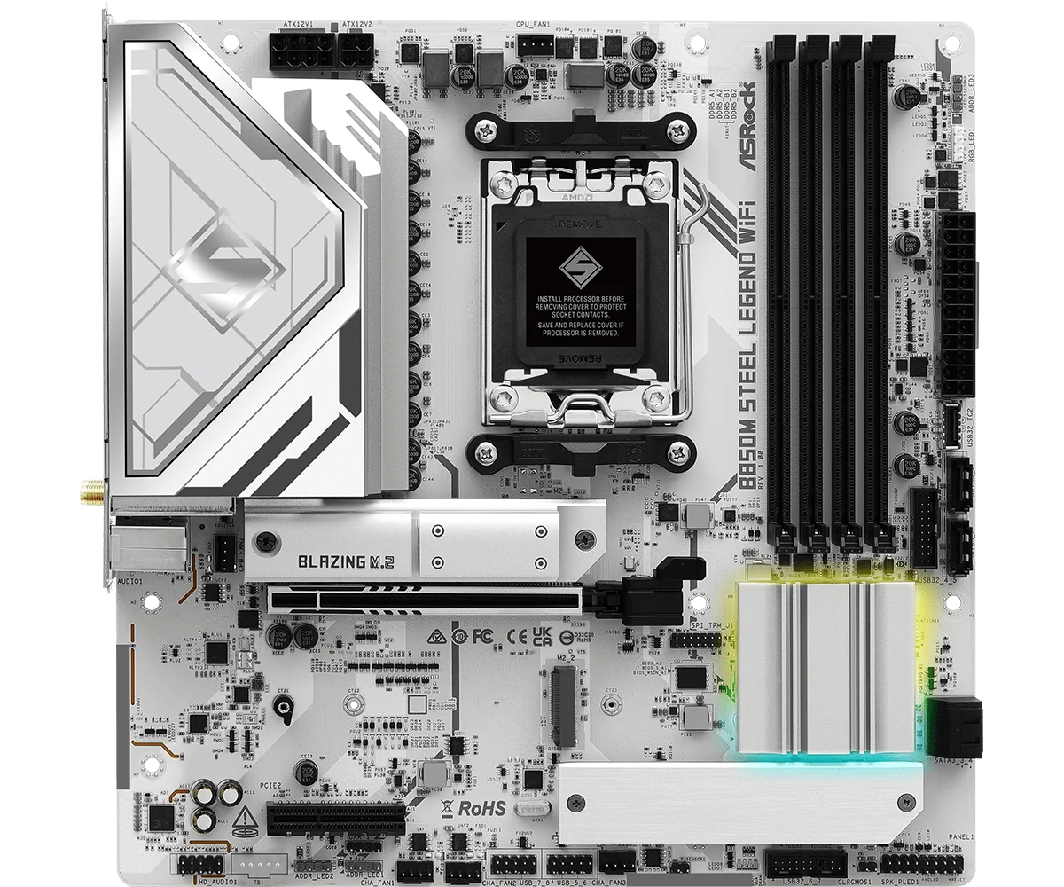  ASROCK B850M STEEL LEGEND WI - Am5 Micro Atx Pcie 5.0 Motherboard review and price