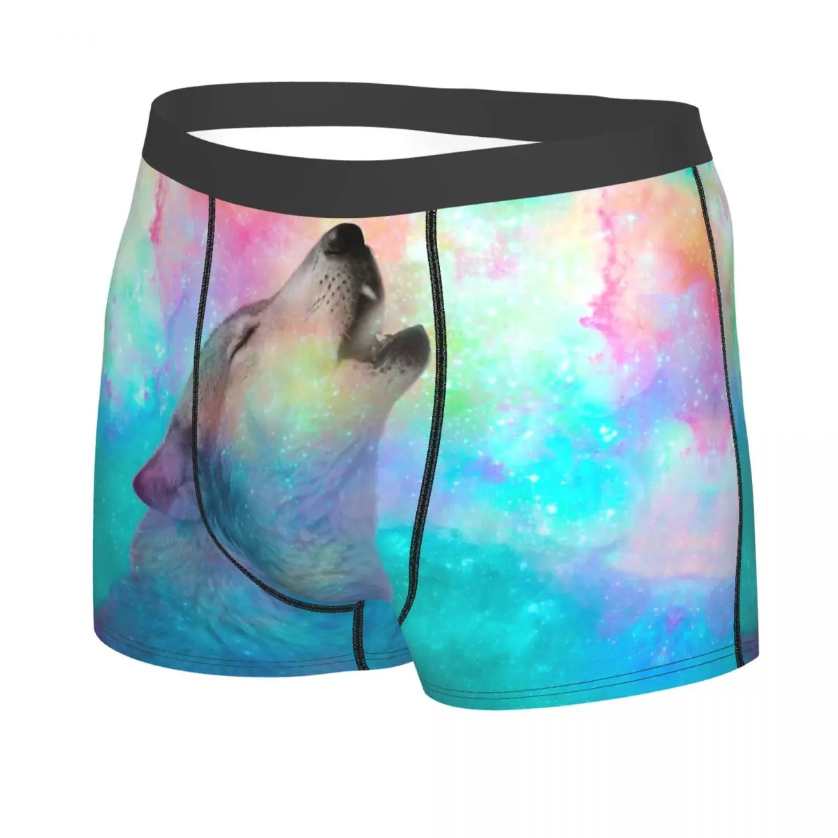 Breathing Dreams Like Air Men Boxer Briefs Wolf Cruel Rage Looking Dignified And Creative Underpants Top Quality Print Shorts