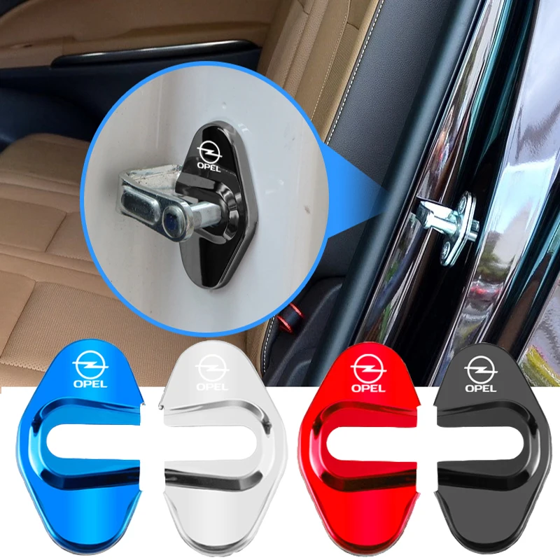 4Pcs/set Car Door Lock Protective Cover For Opel Mokka OPC Zafira Antara Accessories Car Styling