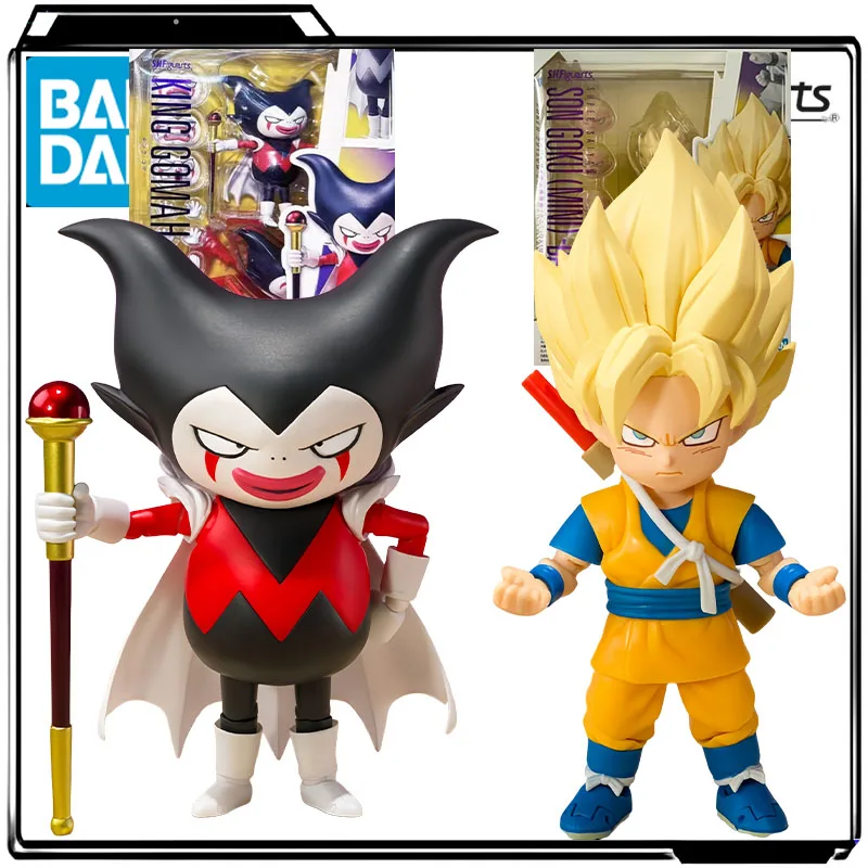 

Bandai Genuine S.H.Figuarts Anime Figure King Goma & Super Saiyan Little Goku Action Figure Toys for Boys Kids Gift Collectible