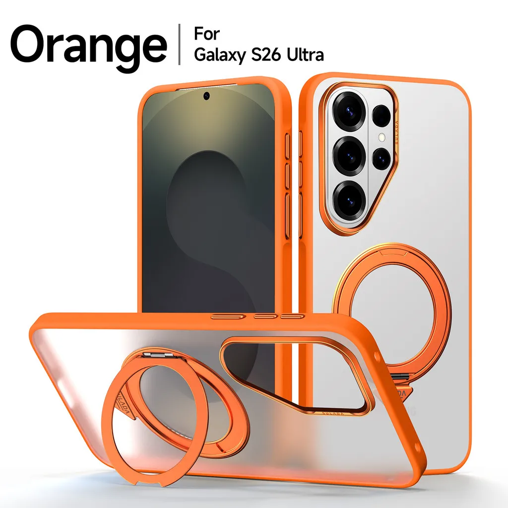

SULADA Magnetic for Samsung Galaxy S26 Ultra S26 Plus Case Thin Flexible Soft Grip Luxury Cover Protective Slim with Phone Stand