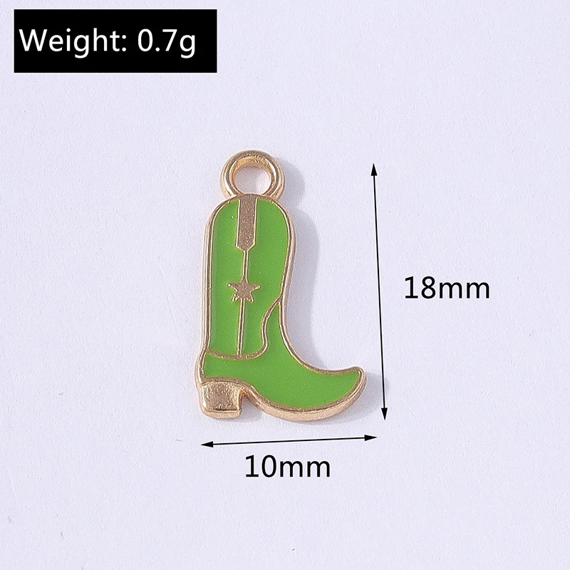 Duarte 20 Stück/Set Niedliche Emaille-Hut- und Stiefel-Anhänger für Schmuckherstellung, Ohrringe, Halsketten, Armbänder, DIY-Bastelzubehör – Detail 5
