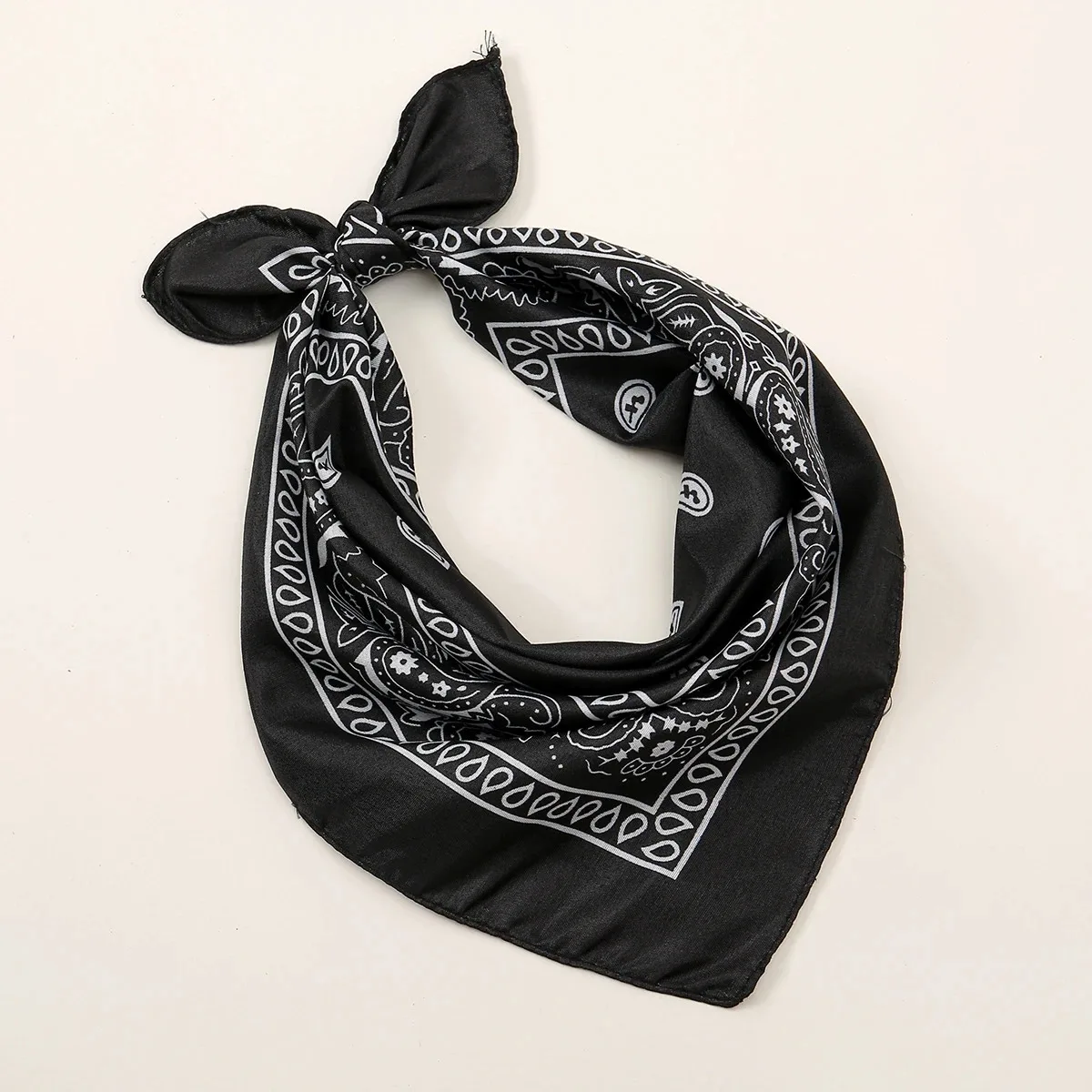 54cm*54cm Fashion Cotton Hip Hop Head Scarf Paisley Square Scarves Headwear Bandanna Hair Band Neck Wrist Wrap Band Accessories