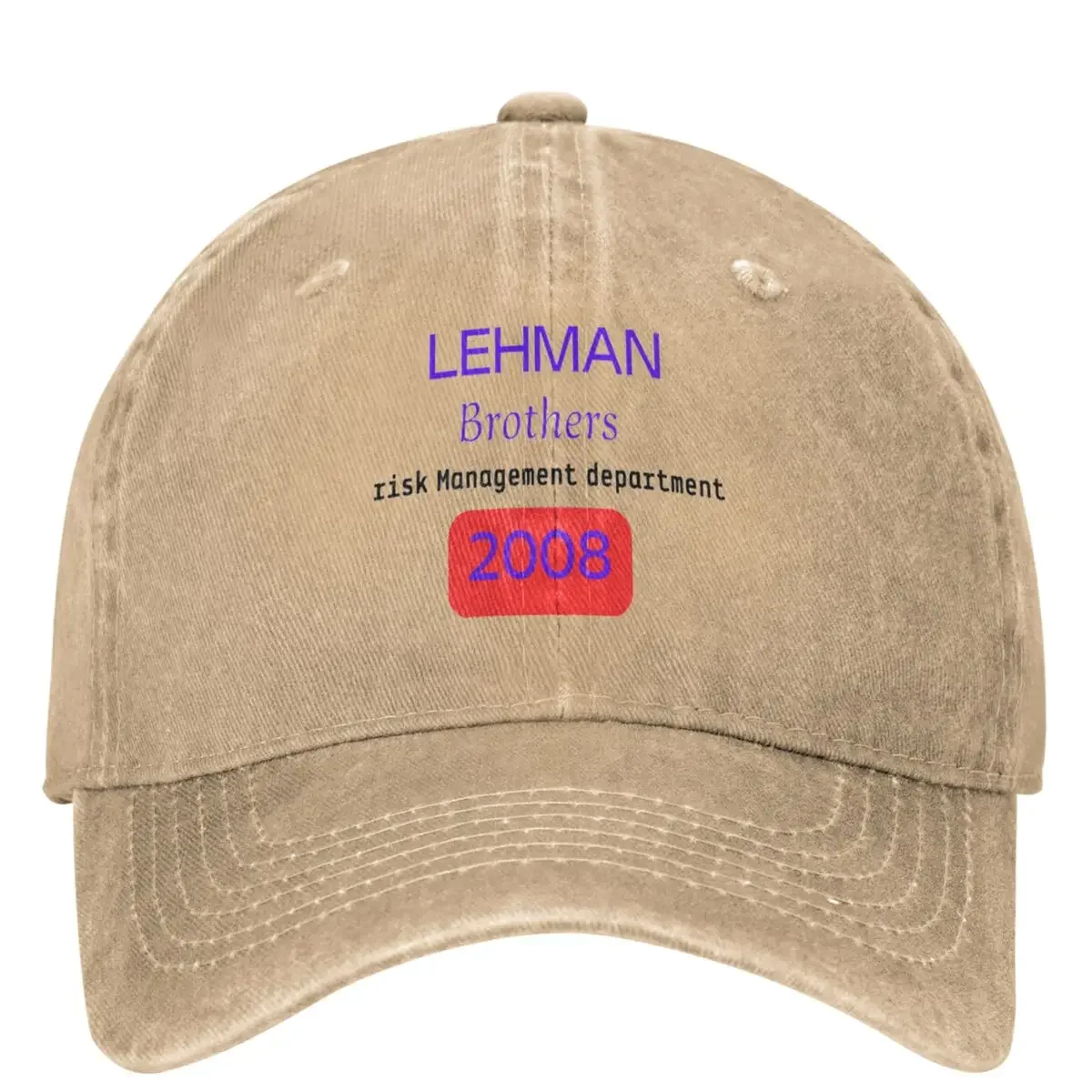 Lehman Brothers Risk Management Department 2008 Baseball Cap Hiking Fishing Breathable Trucker Dad Hat Sun-Proof  Caps