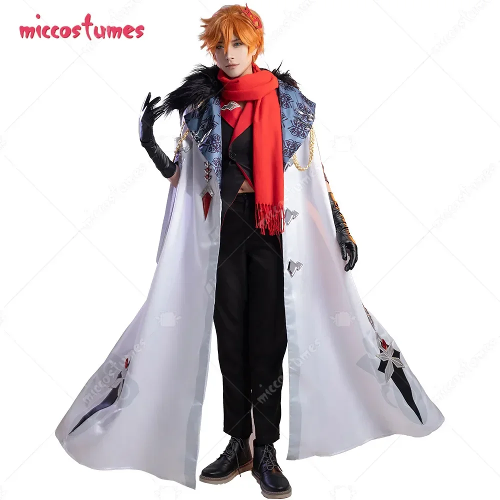 

Miccostumes Unisex Halloween Cosplay Costume Top and Trousers with Scarf and Gloves