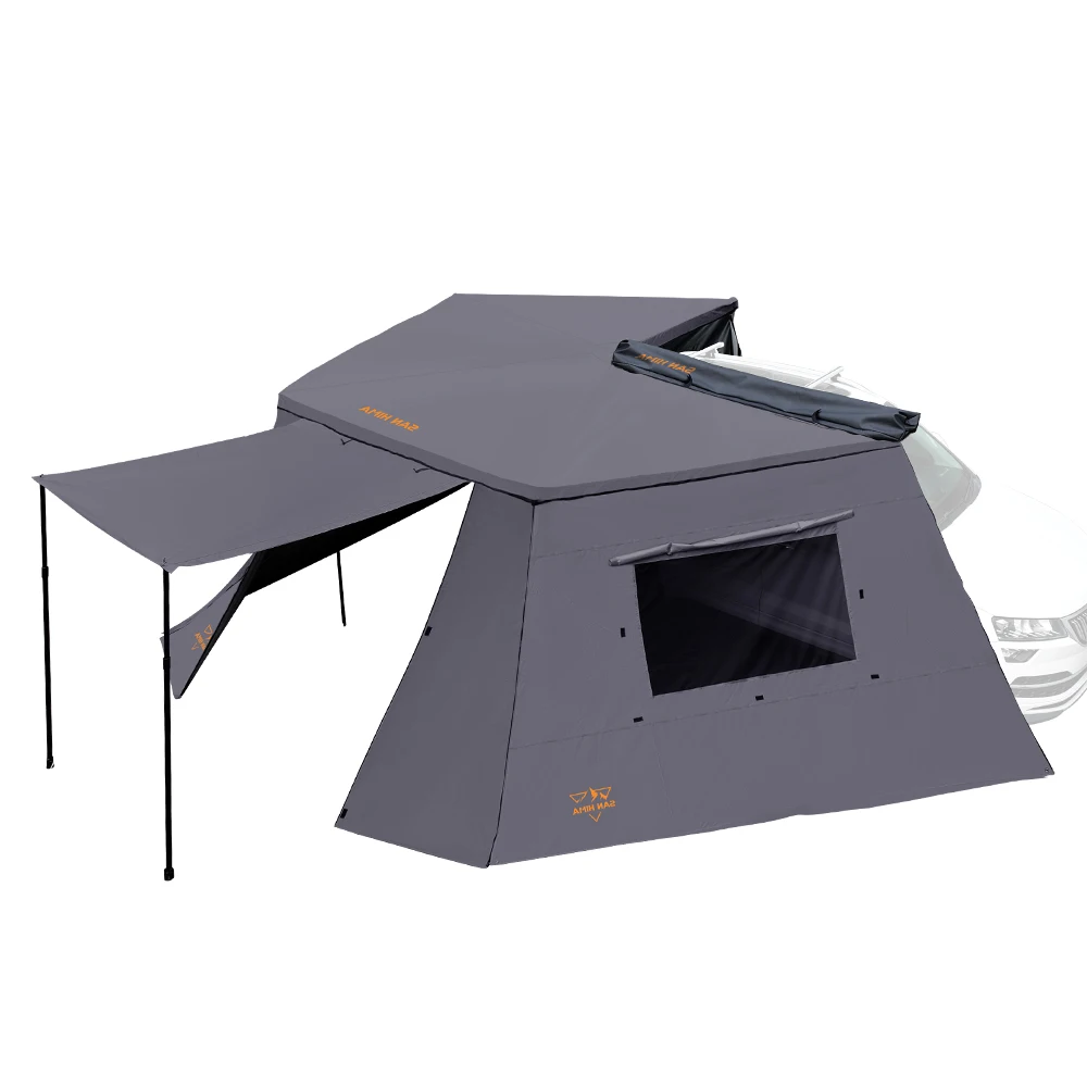 Toldo 4WD 4x4 para acampar todoterreno, toldo independiente lateral para coche de 270 grados con pared lateral