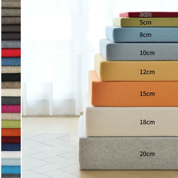 Özel Minderler Şönil kumaş Kalın Tezgah Koltuk Minderi Uzun Yatak Kanepe Sandalye Koltuk Pedi Dekor Bahçe Cumbalı Pencere Pedleri