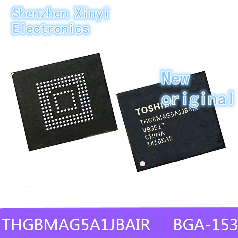 New and original  THGBMAG5A1JBAIR THGBMAG5A1JBA1R BGA-153  4GB EMMC word bank memory chip