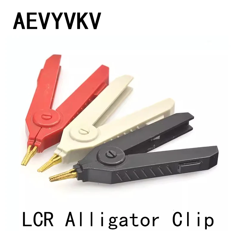 Alligator Clip 90mm Kelvin Copper Gold Plate Clip LCR Test Clip For Precision Electrical Instrument Tool Power Supply