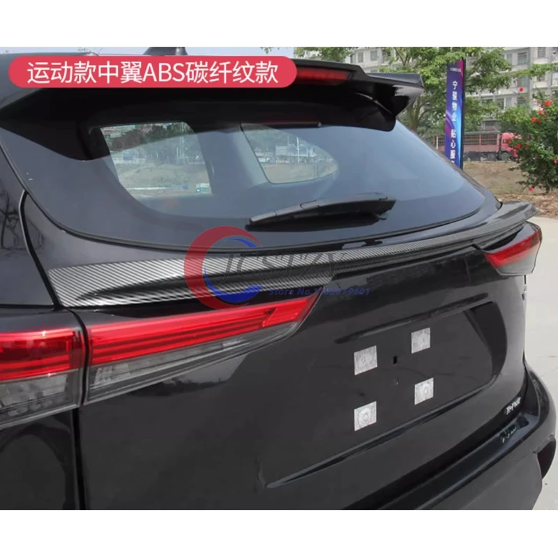 トヨタハイランダー 4th ルーフスポイラー 2021 2022 2023 2024 ABS リアトランクウイングカーアクセサリー