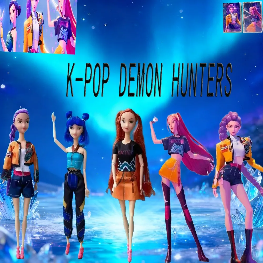 Nieuwe Kpop Demon Hunters Action Figure Pop DIY Plastic Speelgoed Rumi Mira Zoey Prinses Cadeau voor Meisjes Vakantie Speciaal