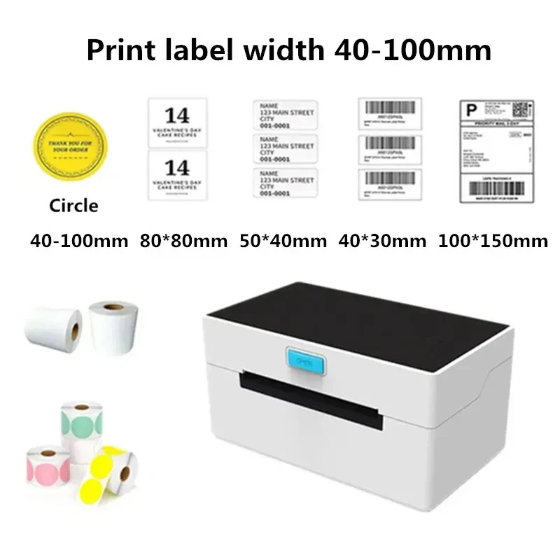 WERESE Shipping Label Express Waybill Sticker USB Bluetooth 4 Inch Thermal Barcode Printer For Various shipping sales platforms