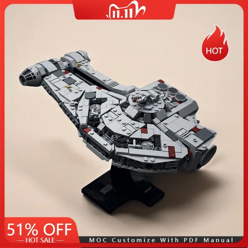 883 قطعة MOC ستار معركة رمادي ستارفايتر نموذج اللبنات الطوب لتقوم بها بنفسك الجمعية الإبداعية ألعاب تعليمية الاطفال هدايا عيد الميلاد #1