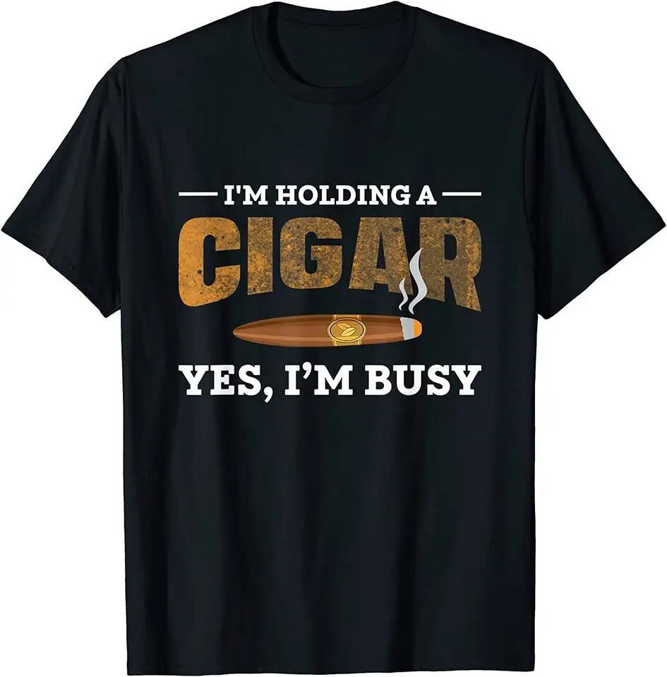 New Cigar Smoking Shirt Men Gifts for Cigar Lovers Unisex Funny T-Shirt USA Tee