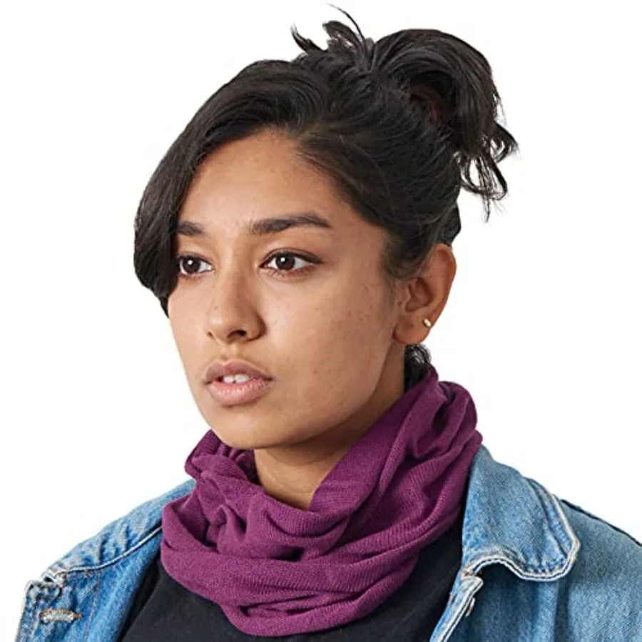 

CHARM Silk Headband Scarf Neck Gaiter - Womens Chemo Head Wrap Mens Motorcycle Fashion