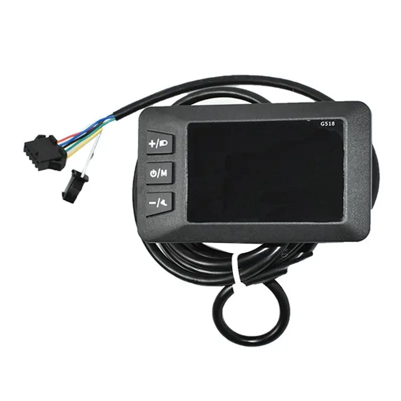 Leading-Edge-3X Electric Bicycle Display G518 LCD Display 24/36/48/60V/72V Scooter LCD Panel Color Screen Electric Bike Accessor