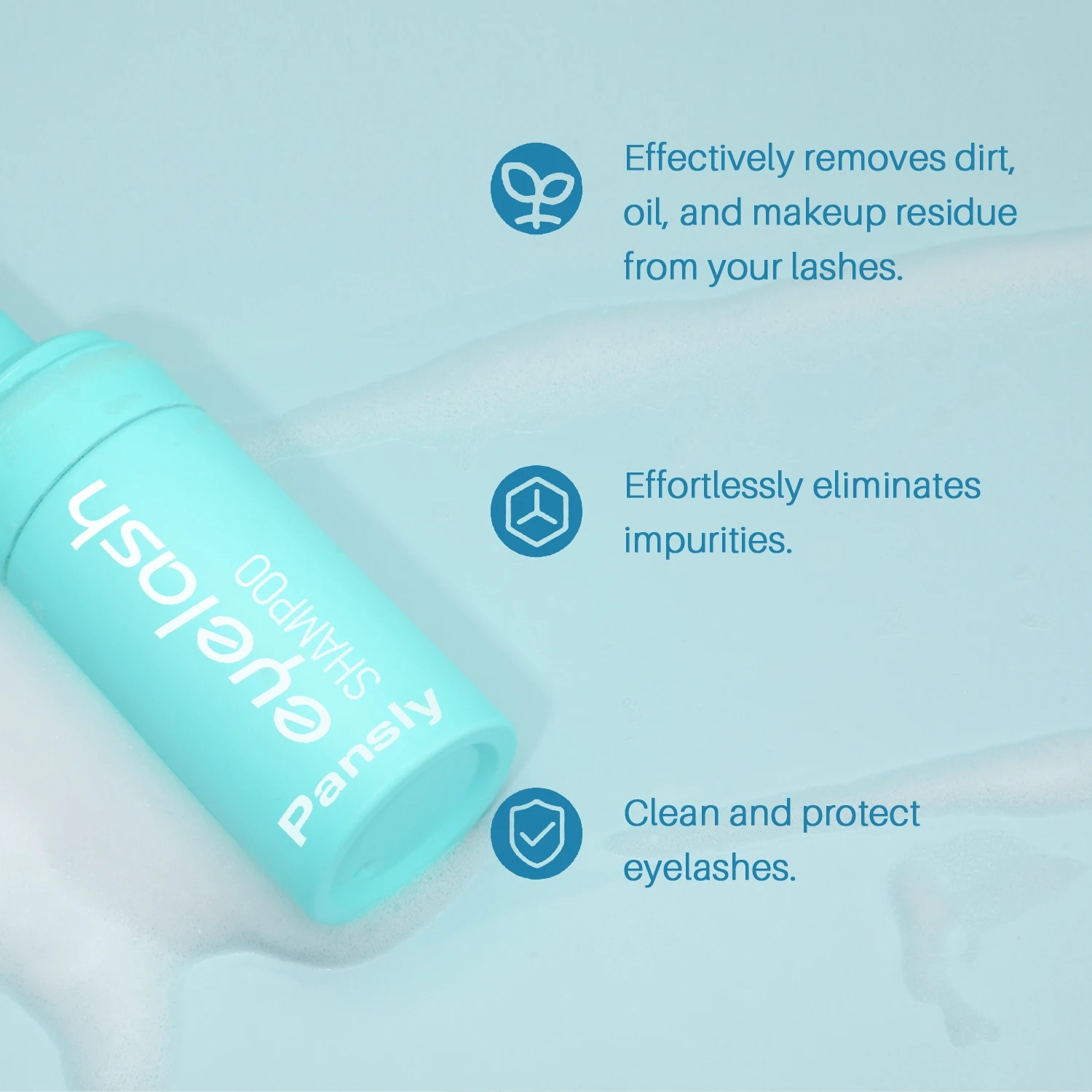 100ML Estensione Delle Ciglia Shampoo Schiuma Palpebra Pulizia Profonda Detergente Per Strumenti di Trucco Mascara Rimozione Colla Salone Uso Domestico