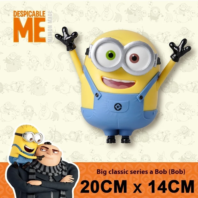 Hot Genuine 26cm Minions Action Figure Models Toys Anime Cartoon Bob Kevin Stuart Pvc Dolls Figurine Christmas Gift For Girls